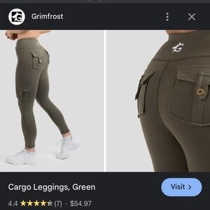 Grimfrost Cargo Leggings Green
